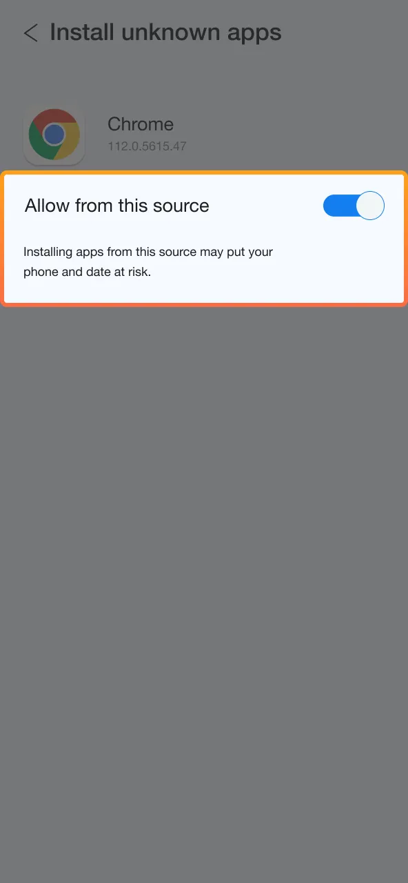 Ricky Casino installation requires enabling installs from browser source if prompted.