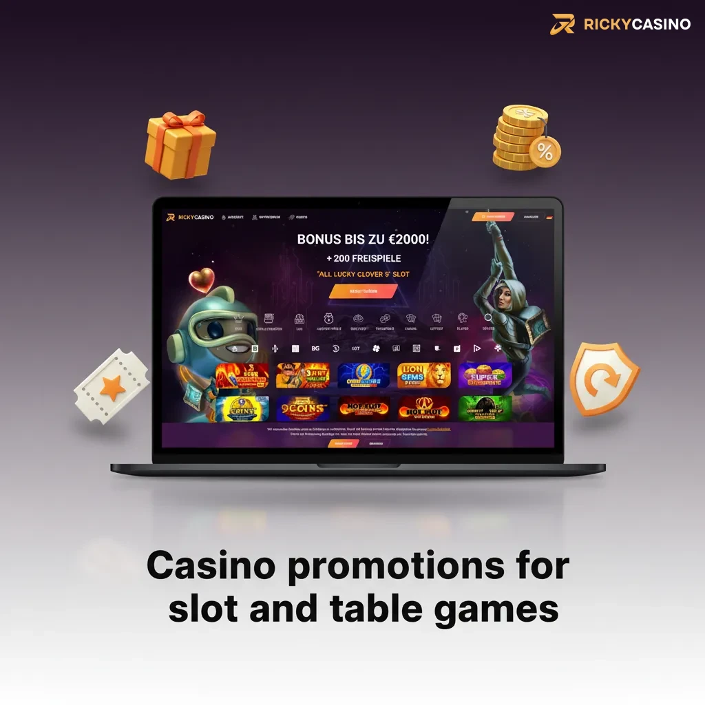 Casino promos for slots and table games: Weekly Reload, Free Spins Tuesday, High Roller Bonus, Drops & Wins tournaments