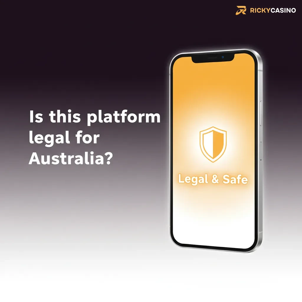 'Is this platform legal for Australia?' page with offshore licence, state laws vary, and compliance info in footer.