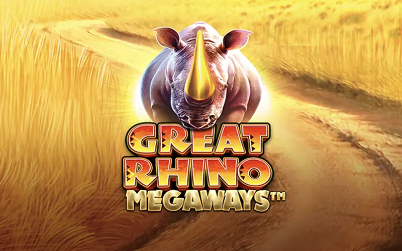 Go for the big wins in Great Rhino Megaways at Ricky Casino.