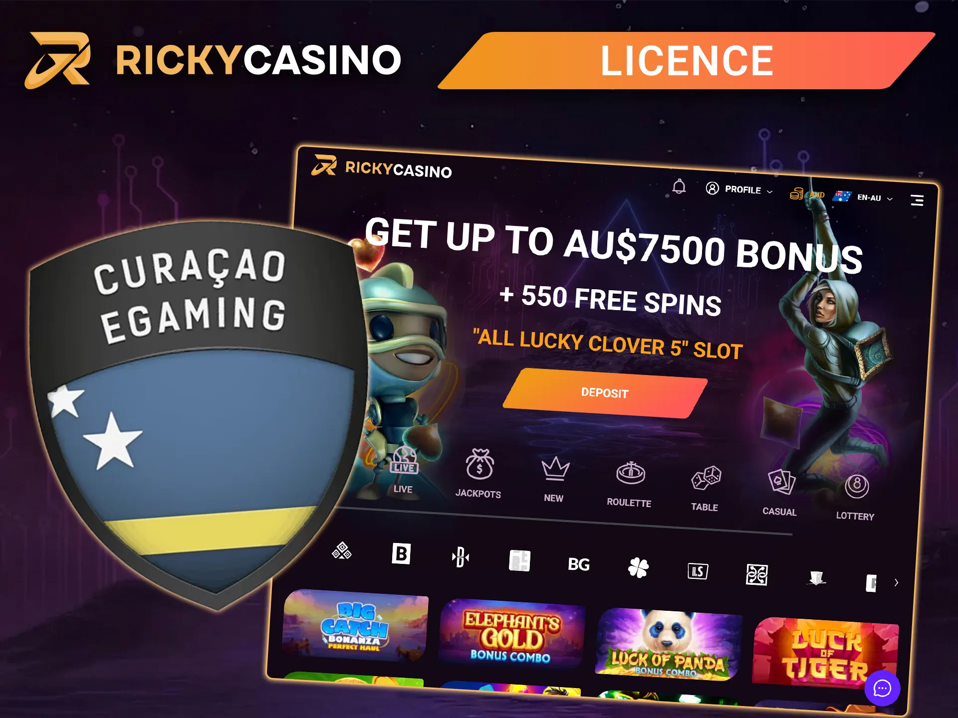 Learn about Ricky Casino’s license and security measures.
